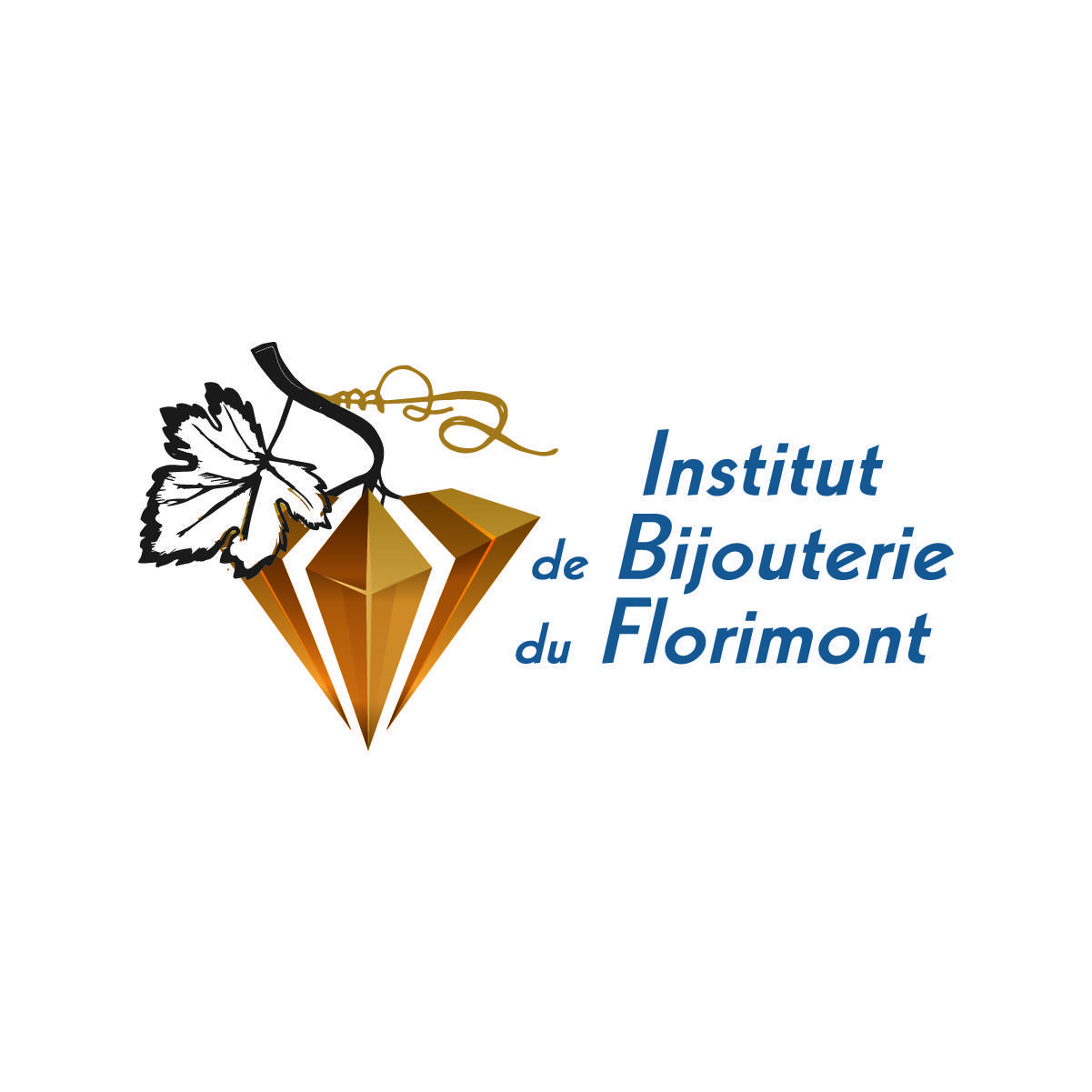Graphical-activity-Logo-Institut-bijouterie-florimont-identité-visuelle