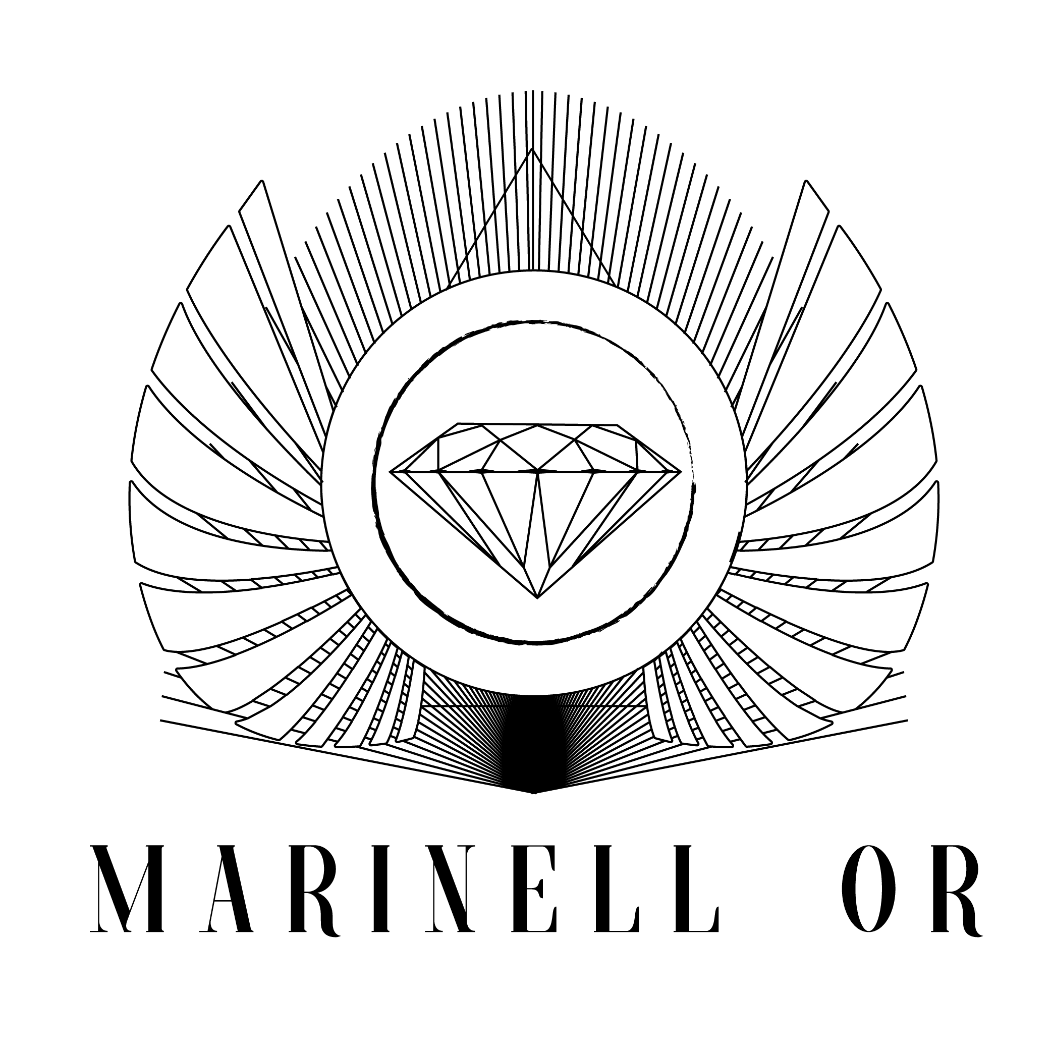 Logos Marinell'OR-artisan bijoutière joaillière Ingersheim Graphical Activity 