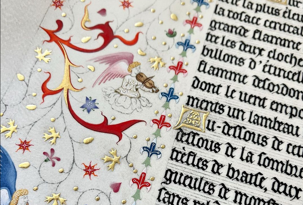 Portrait de Marie, enlumineur